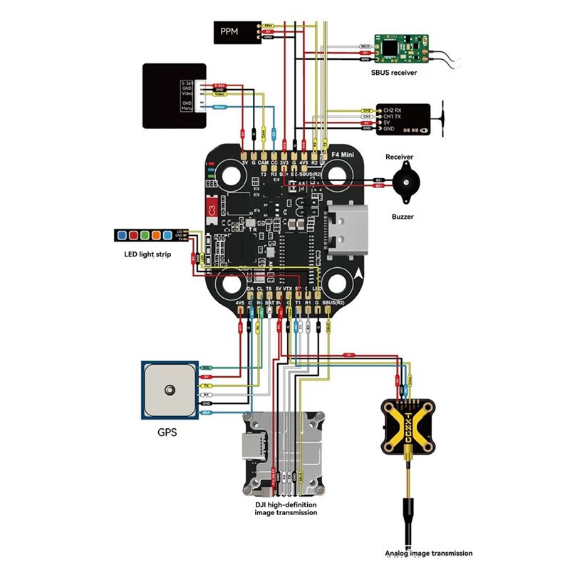 Drone Racing Flight Controller - B92B pour contrôleur de vol SpeedyBee